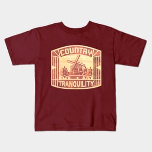 COUNTRY TRANQUILITY (Ver.2) Kids T-Shirt